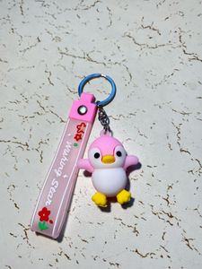 Stationary Cute Penguin Keychain