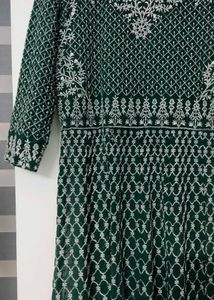 Front Open Kurta Set With Palazzo And dupatta