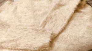 Office White Feather, Woolen, Top🤩