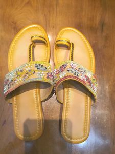 Embroidered Flats & Sandals