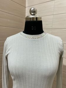 Zara Ribbed Knit Mini Dress