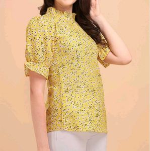 Floral Print Blouse Top