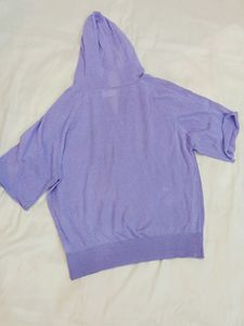 Lavender Short Sleeve Hoodie