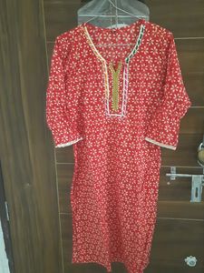 Red Jaipuri Kurti