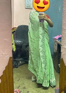 Beautiful  Brasso Saree 🥻 Available  For Sale