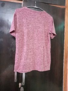 M-L Size Pink Lite Woolen Top