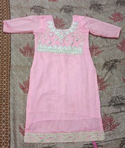 Pink Embellished Kurti(2 Pis 99) Combo Offer