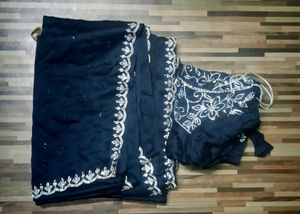 Elegant Black Saree
