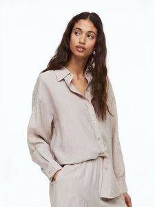 H&M Taupe 2-Piece set Shirt and Trousers