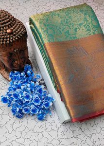 Orange Banarasi Silk Saree