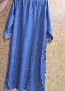 Elegant Blue Embroidered Kurta