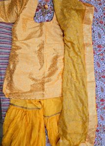 Yellow Gharara Set