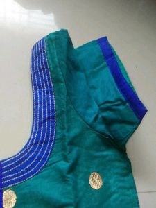 Sea Green Silk Kurti