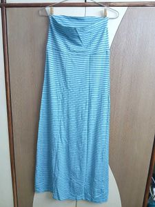 Blue Strips Long Skirt💙