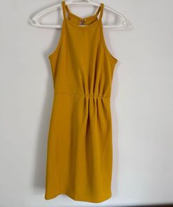 forever 21 Mustard Mini Dress