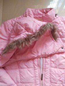 Pink Quilted Puffer Jacket