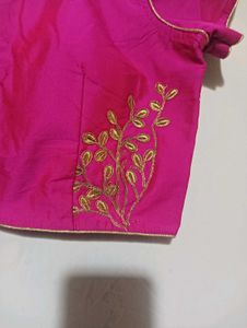 Embroidery Pink Blouse