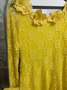 Yellow Lace Dress