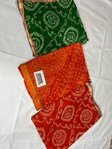Bandhej Wedding Wear Saree
