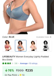 LIFEBEAUTY Lightly Padded Bra