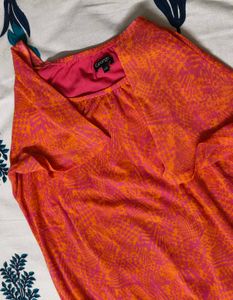 George Women Printed Regular Fit Elastic Nylon Top