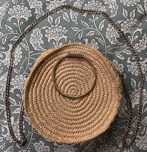 Rare H&amp;M Braided Straw Shoulder Bag
