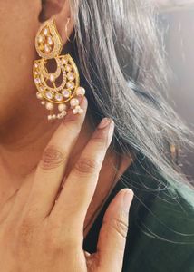 Long Moti Kundan Set