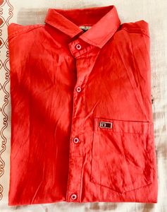 Red Casual Shirt