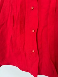 ALINA PLATTED GOTHIC RED SHIRT