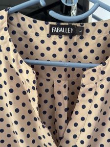 Polka Dot Button Up Top