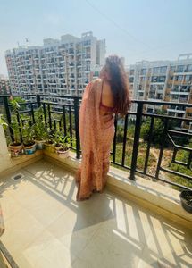 Amazing saree in brown colour