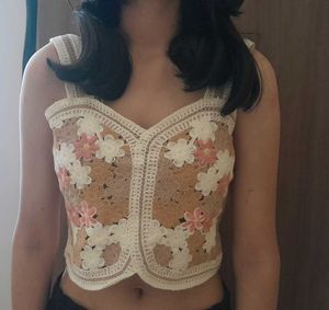 boho beachy vibes top 🐚🌊