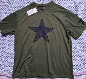 Olive Green Graphic T-Shirt