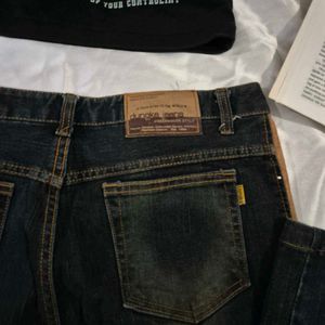 Bootcut Y2K Denim With Leather Sides