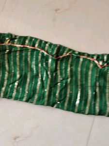 Green Striped Dupatta