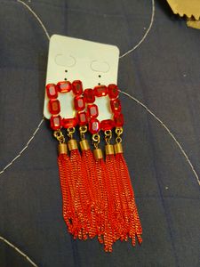 Hot Red New Earrings