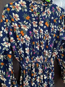 Floral printed gown