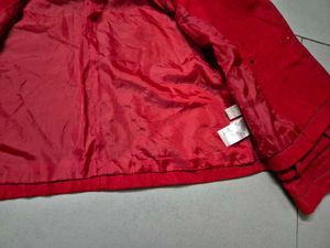 Red Cropped Jacket