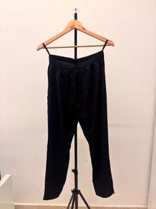 Black Embroidered Cord Set