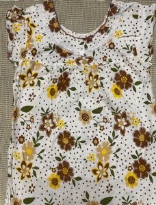 Vintage Floral Print Nightgown