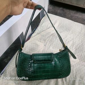 Green Crocodile Handbag