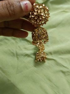 Beautiful Kundan Jhumkaa