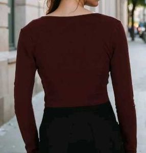 Ribbed Long Sleeve Top