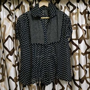 Y2k Dotted Shirt 🖤 🤍