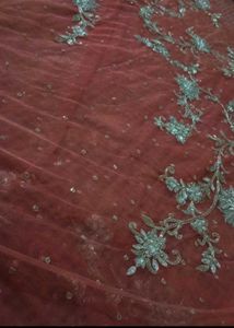 designer heavy netted saree