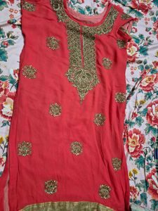 Pretty Color Handwork Heavy Suit 3 Piece Sui