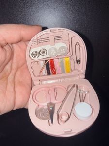 Pink aesthetic mini sewing kit