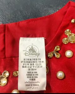New Red Dress with Bow And Free Gift Hair Pin