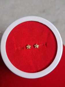 Cute Flower Stud Earrings Gold