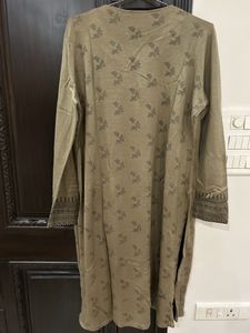 Plus Size Black/beige Warm Kurta